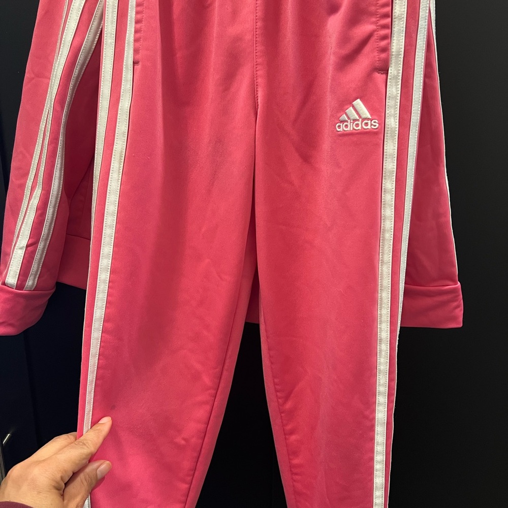 adidas Kids Matching Set in Pink and White